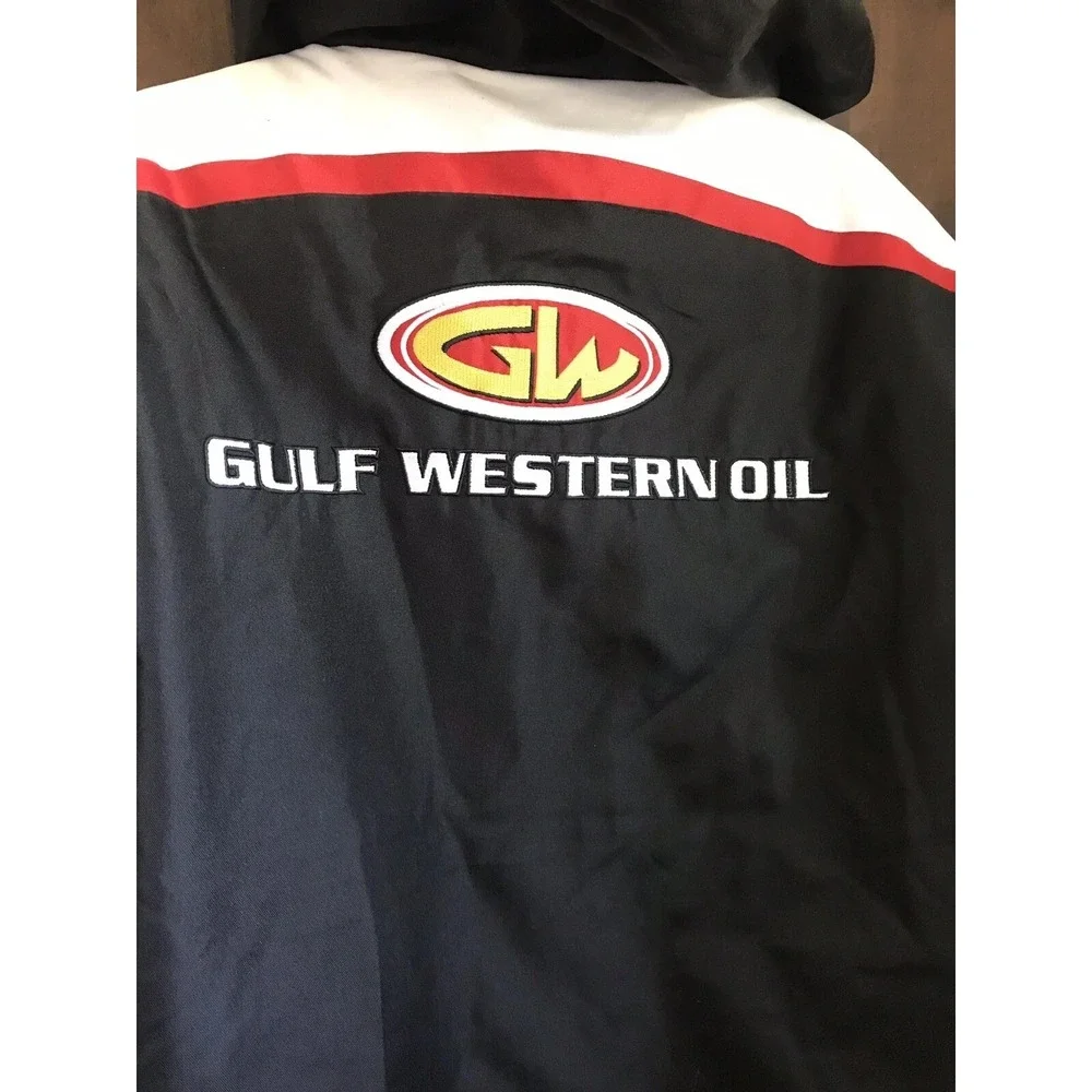 Gulf Western Oil Racing Jacket Men's XXL Polyester Australia RARE